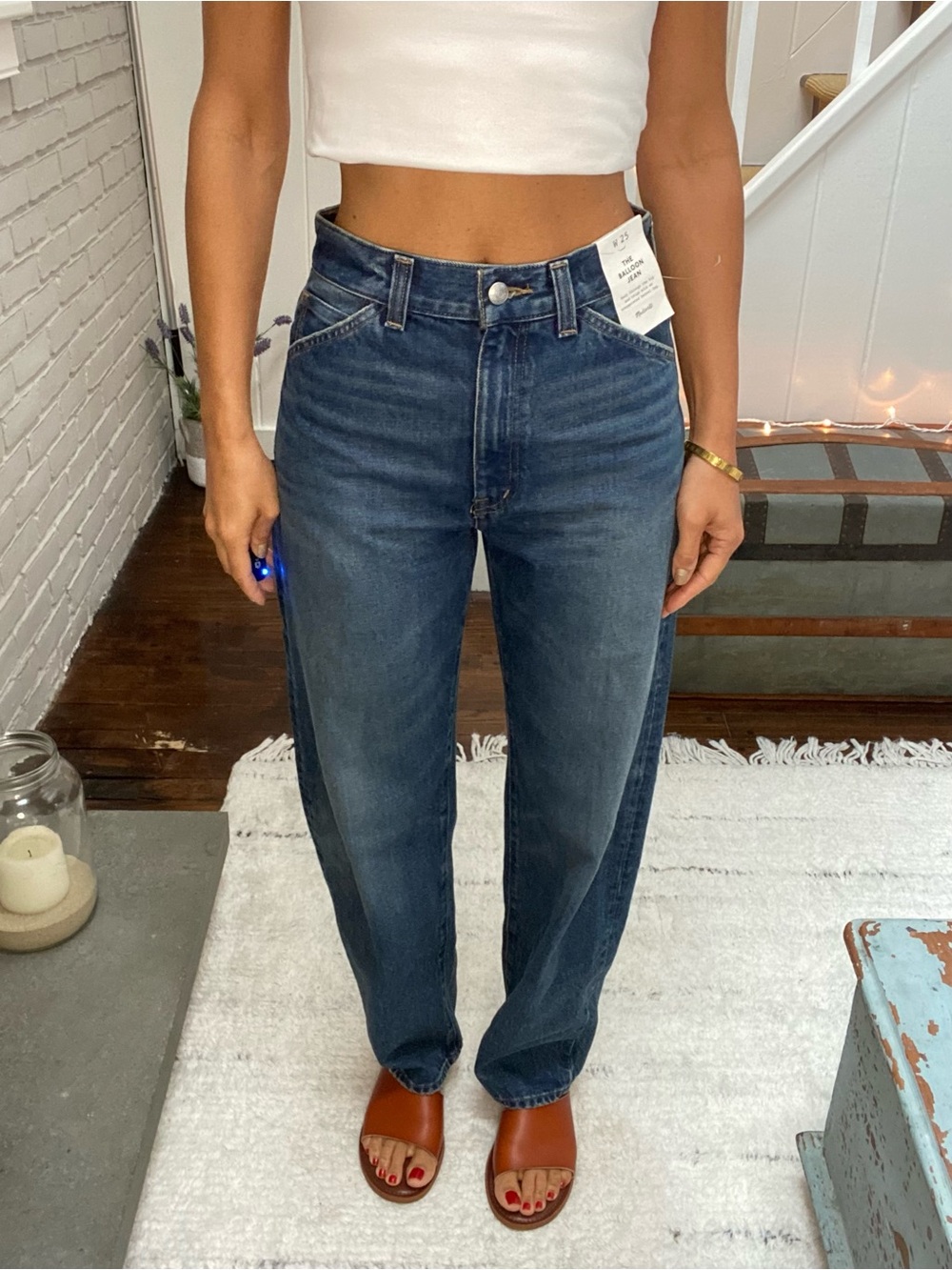 MADEWELL Women's Blue Denim Balloon Leg Jeans - 25! 👖